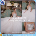 2015 Mais novo estilo Luxuoso Crystal Beaded Strapless A-line saia removível elegante vestidos de noiva Austrália